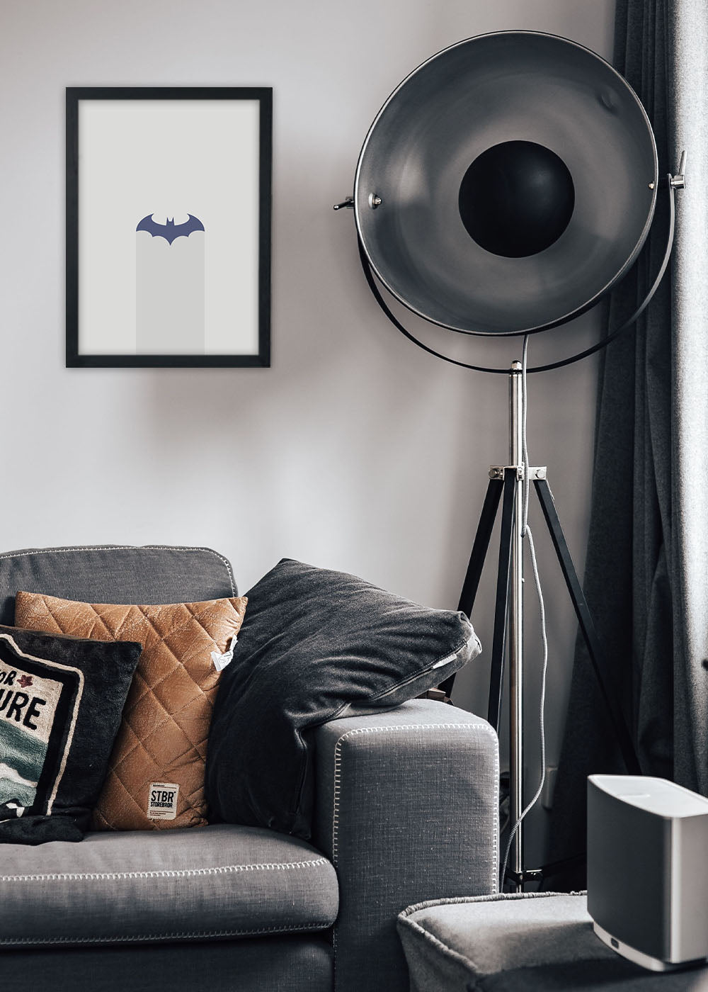 Quadro Decorativo Batman - Com vidro