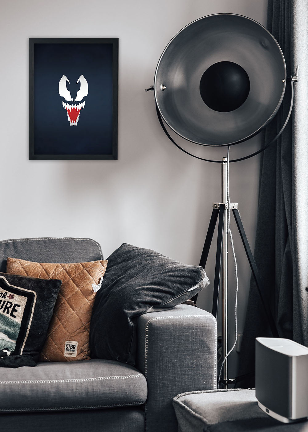 Quadro Decorativo Venom - Com vidro