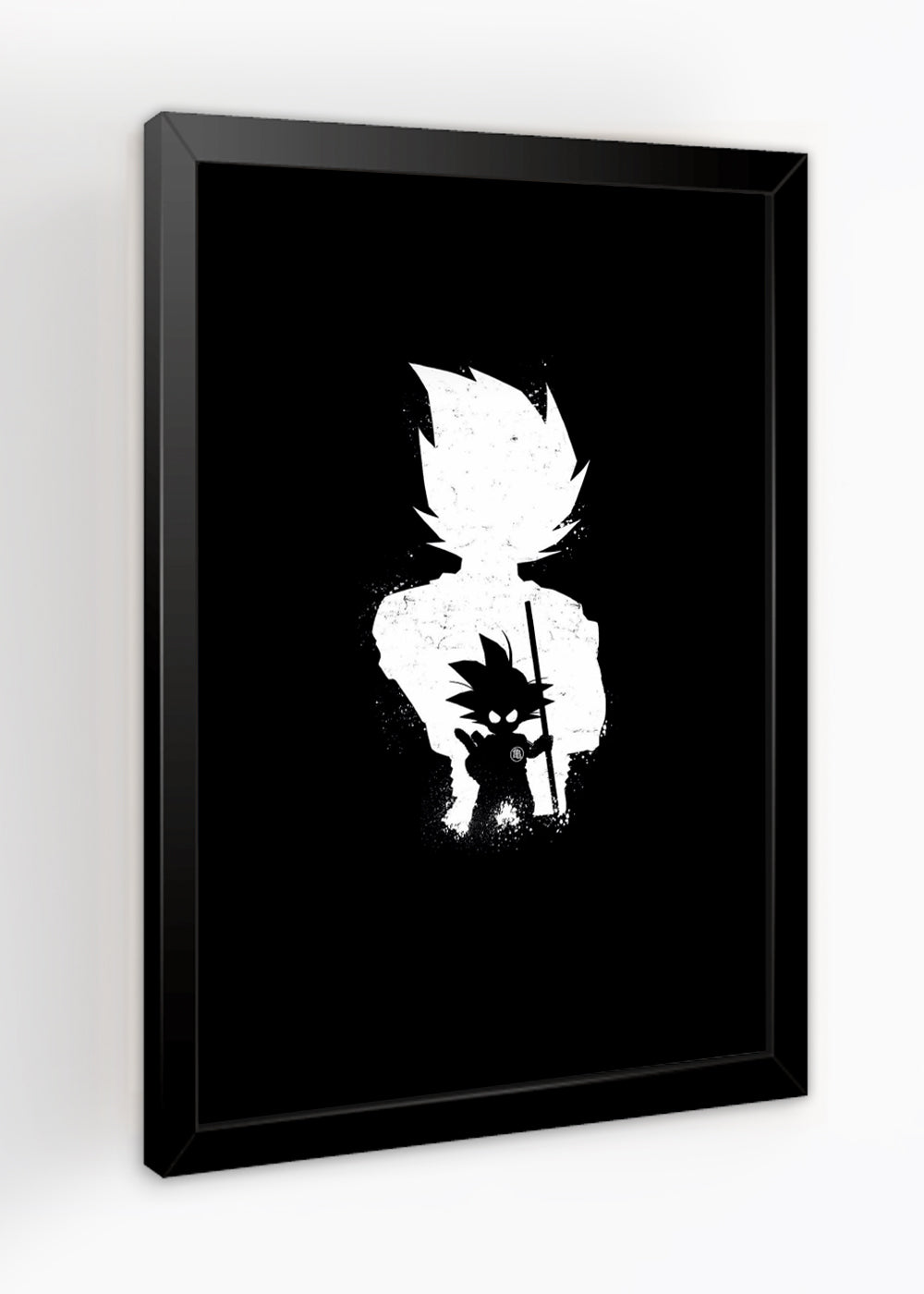 Quadro Son Goku e Vegeta - Com vidro