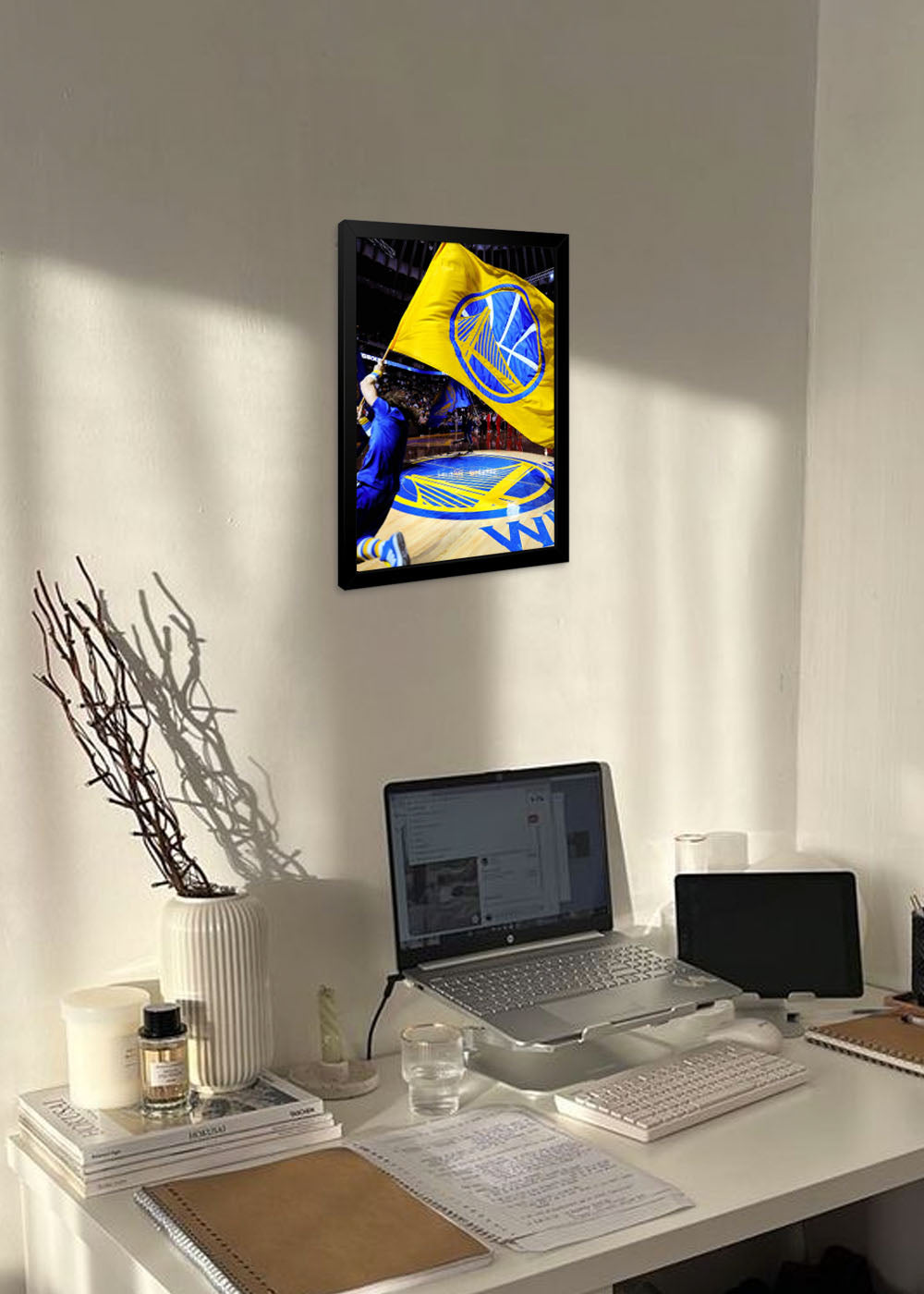 Quadro Golden State Warriors em Quadra - Com vidro