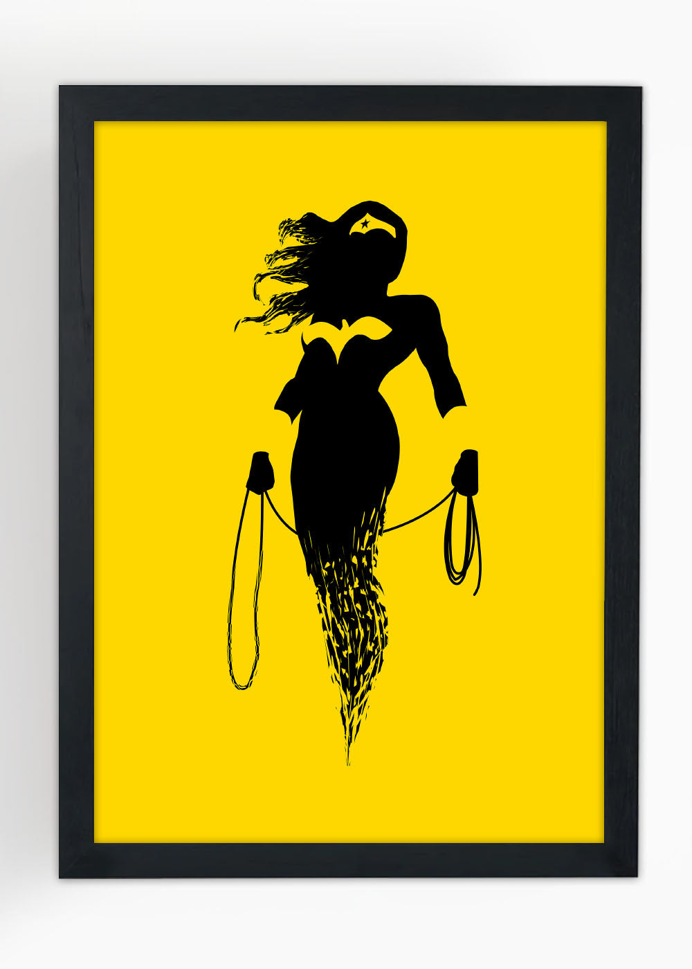 Quadro Decorativo Mulher Maravilha - DC - Com vidro