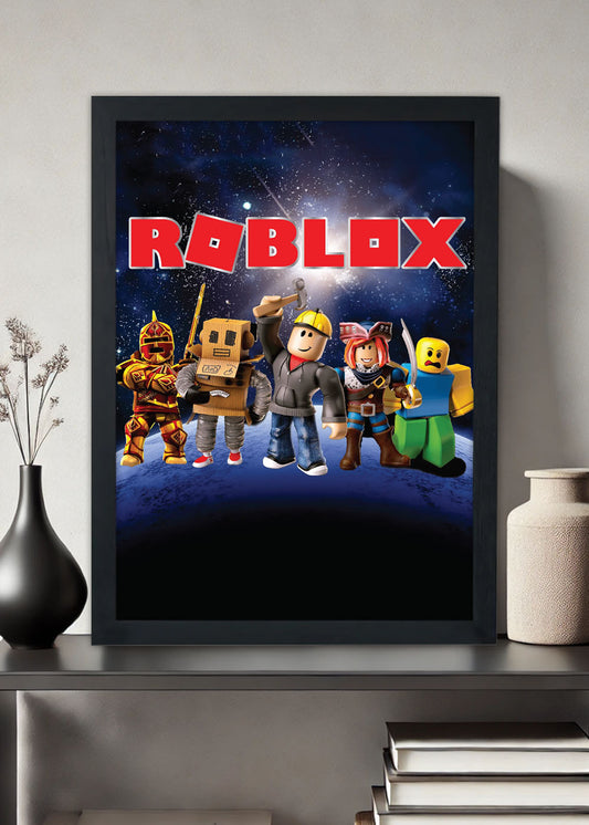Quadro Decorativo Roblox - Com vidro