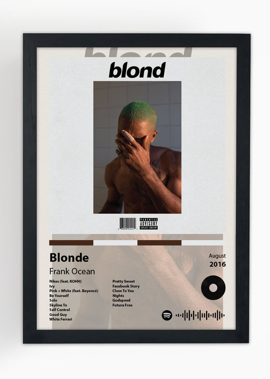 Quadro Decorativo Blonde - Frank Ocean