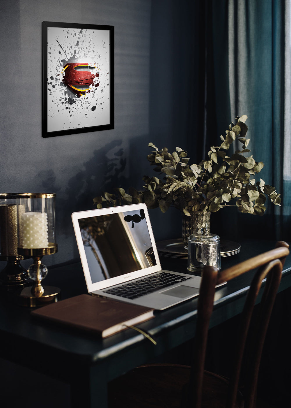 Quadro Decorativo Super man - Com vidro