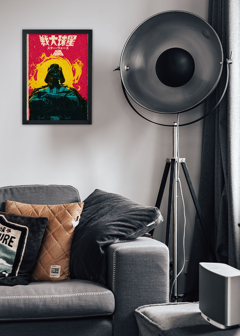 Quadro Decorativo Star Wars - Com vidro