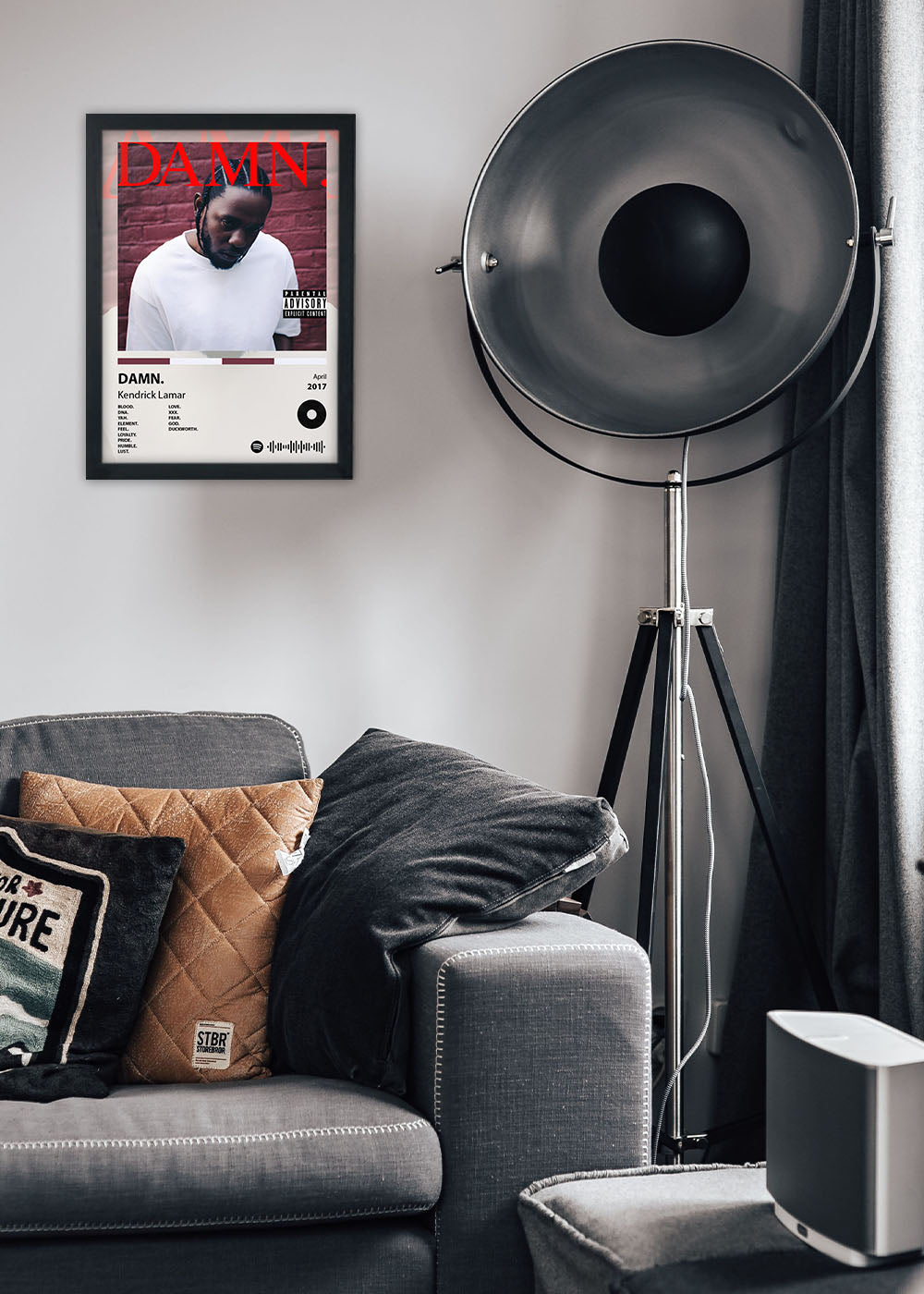 Quadro Decorativo DAMN. - Kendrick Lamar