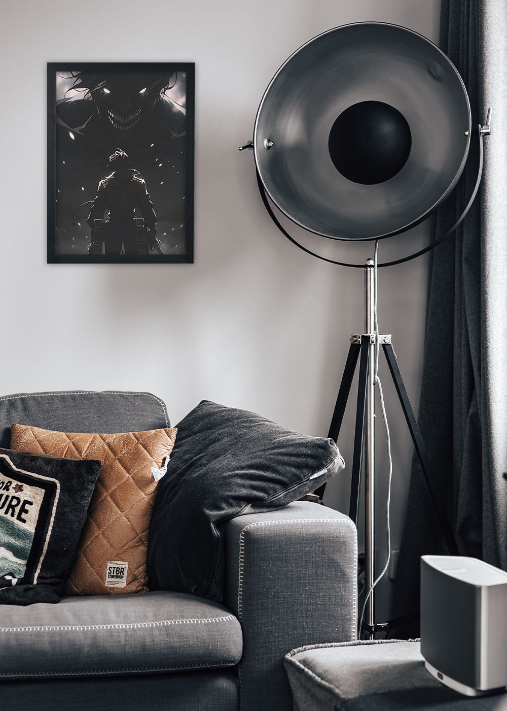 Quadro Decorativo Attack on Titan - Levi - Com vidro