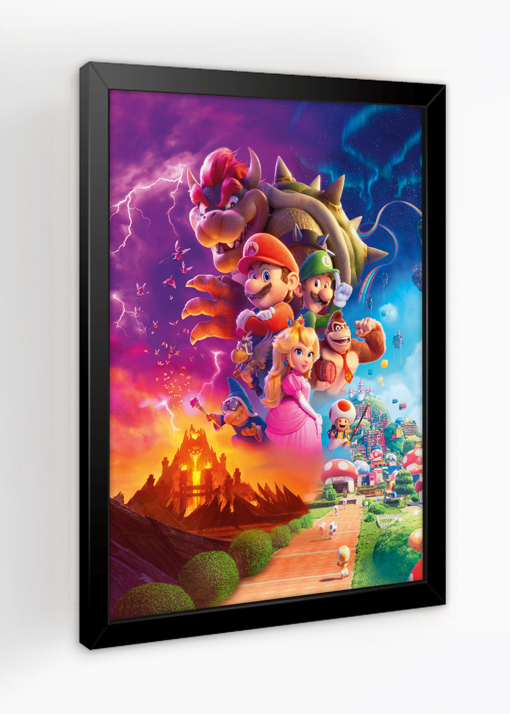 Quadro Decorativo Mario Super Mario o filme - Com vidro