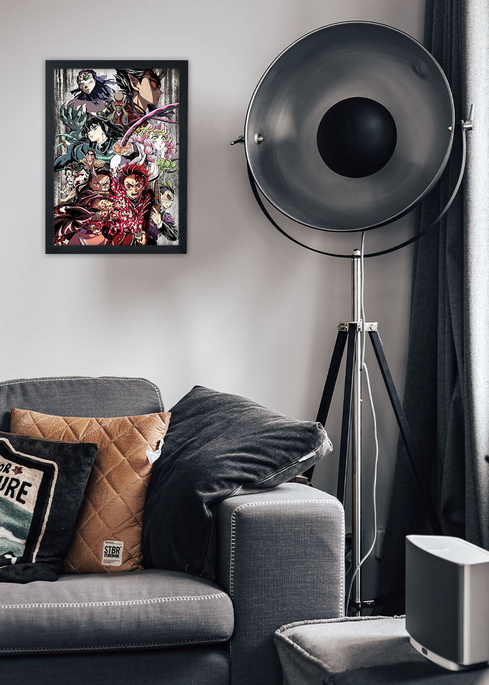 Quadro Decorativo Demon Slayer Kimetsu no Yaiba - Com Vidro