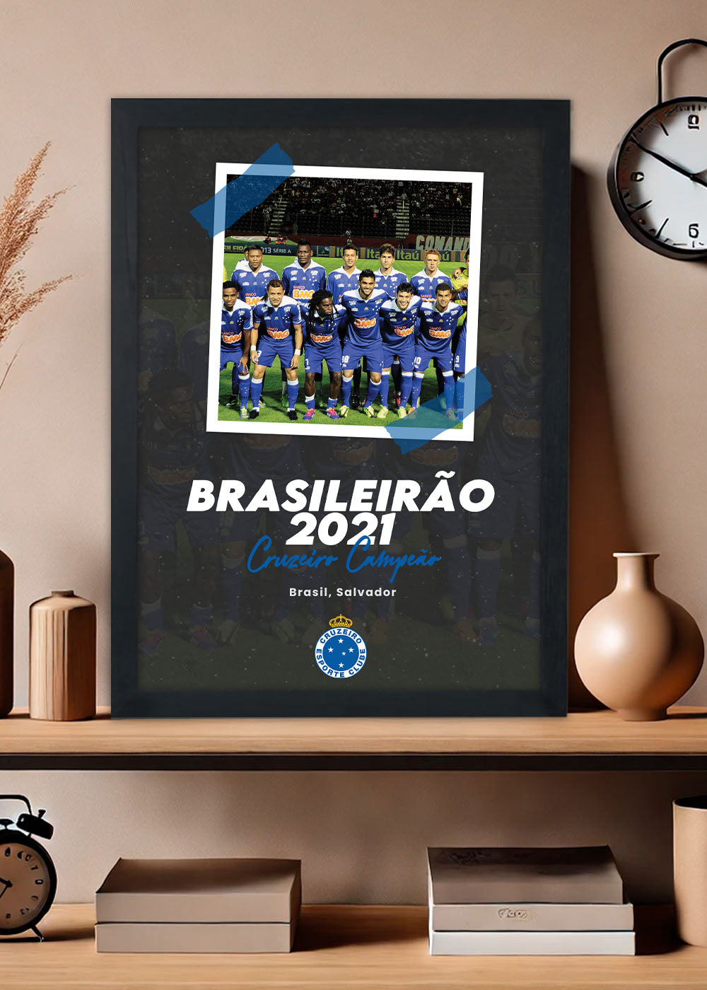 Quadro Campeonato Brasileiro 2013 - Com vidro