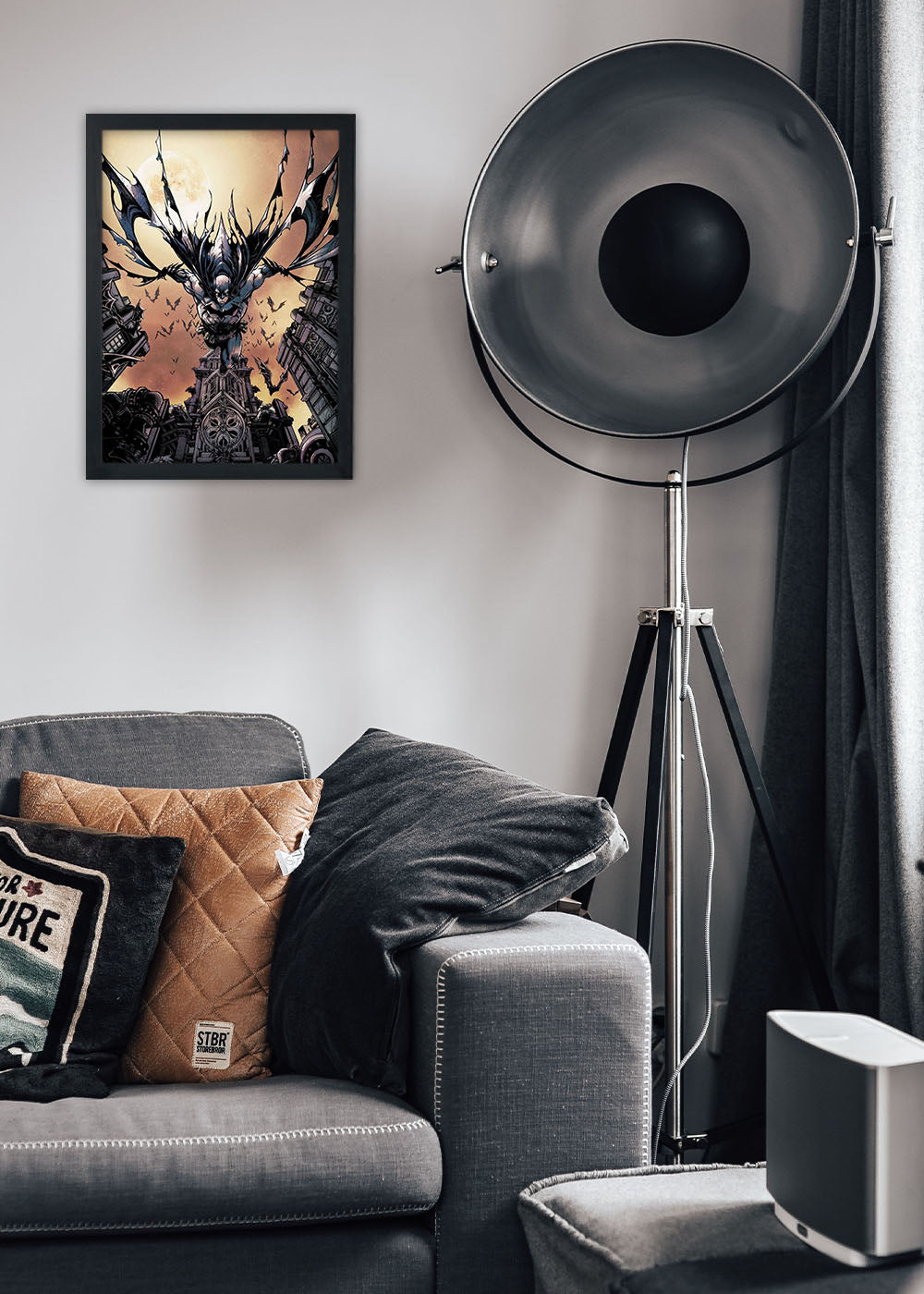 Quadro Decorativo Batman - DC - Com vidro