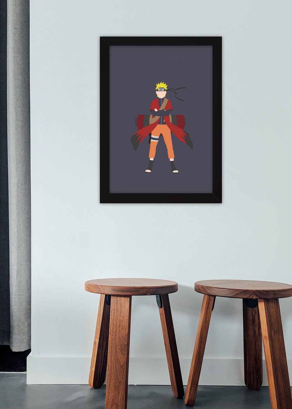 Quadro Decorativo Naruto no modo sabio - Anime - Com vidro
