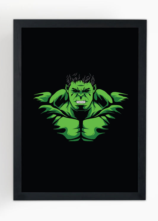 Quadro Hulk imenso - Com vidro