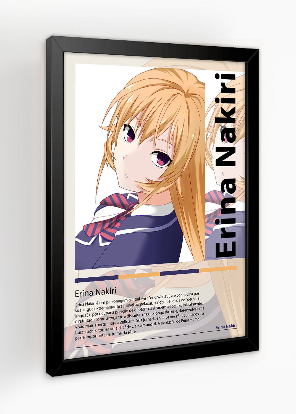 Quadro Erina Nakiri Food Wars! Shokugeki no Soma - Com vidro
