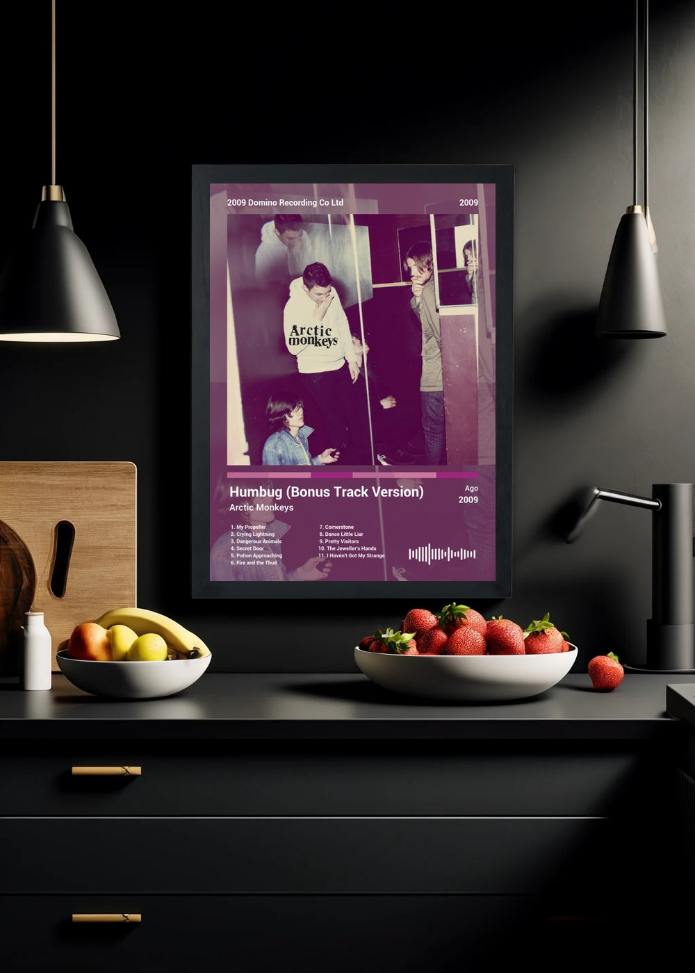 Quadro Arctic Monkeys Humbug (Bonus T... (Colored) Com Vidro