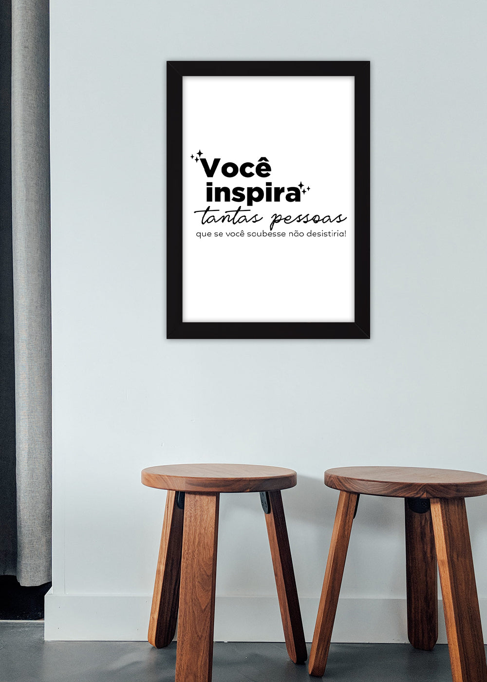 Quadro Decorativo Você inspira - Com vidro