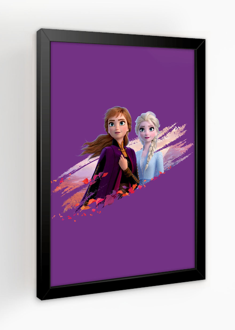 Quadro Decorativo Elsa e ana - Com vidro