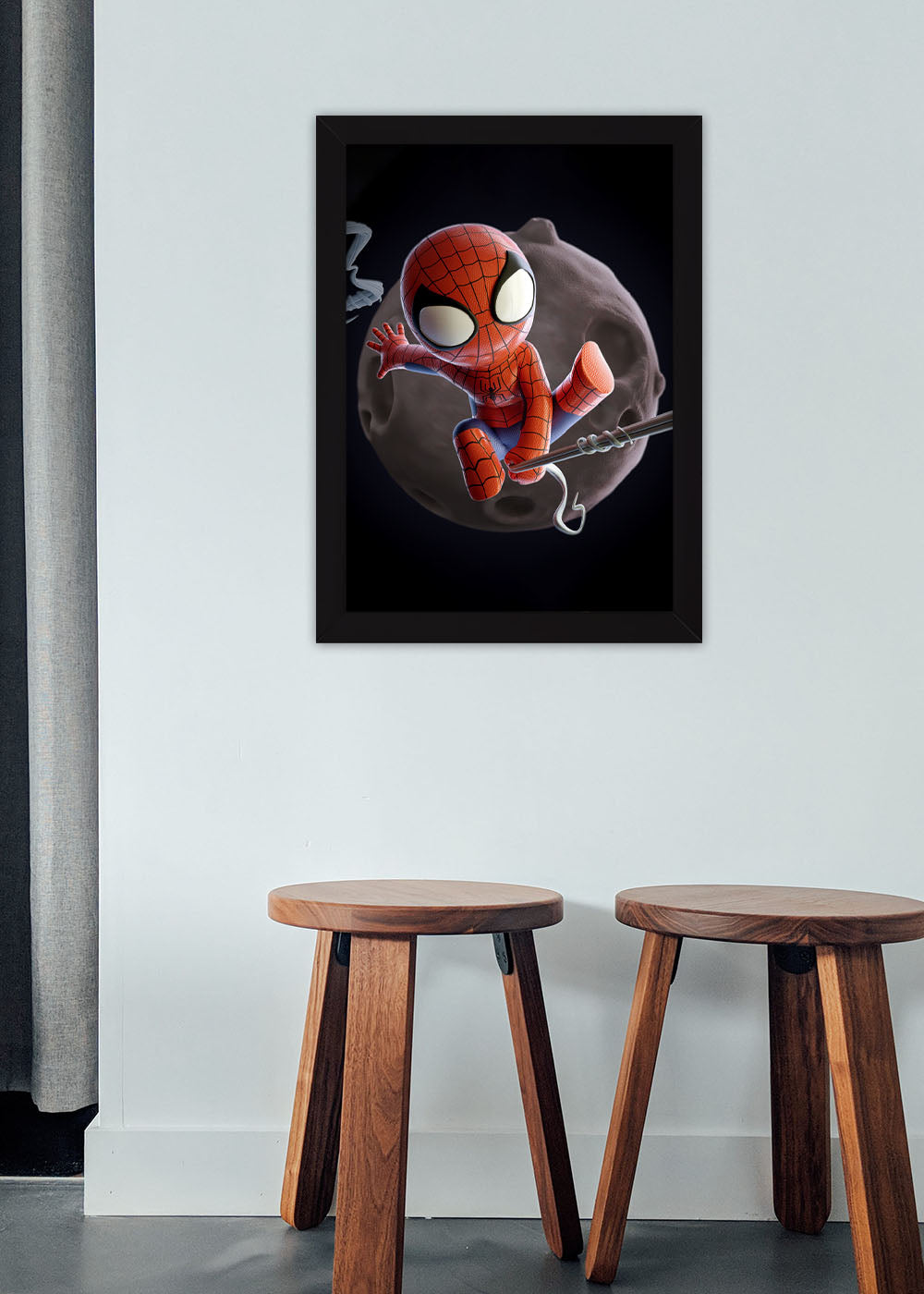 Quadro Decorativo Marvel Homem Aranha animation - Com vidro