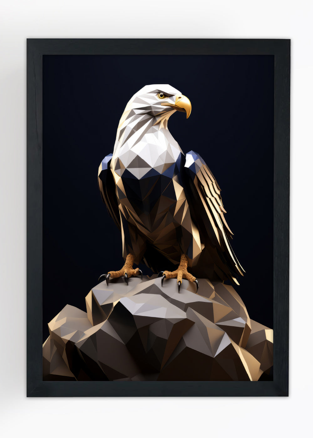 Quadro Decorativo Olhar assasino de uma aguia - Com vidro