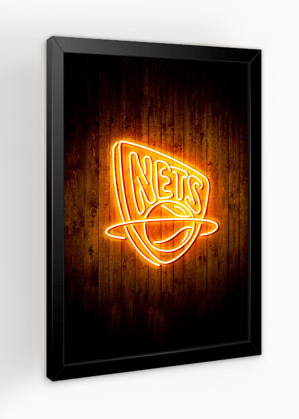 Quadro Decorativo Brooklyn Nets - Com vidro