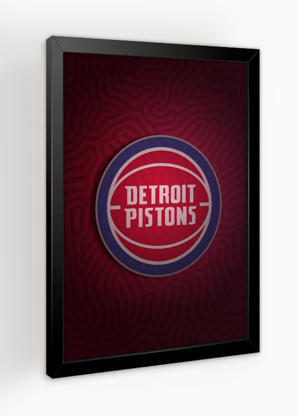 Quadro Decorativo Detroit Pistons 2023 - Com vidro