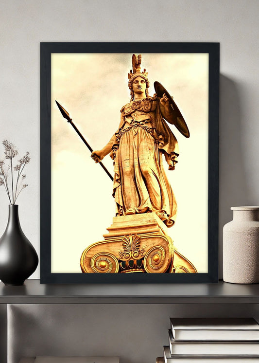 Quadro Atena Filha de Zeus e Métis - Com vidro