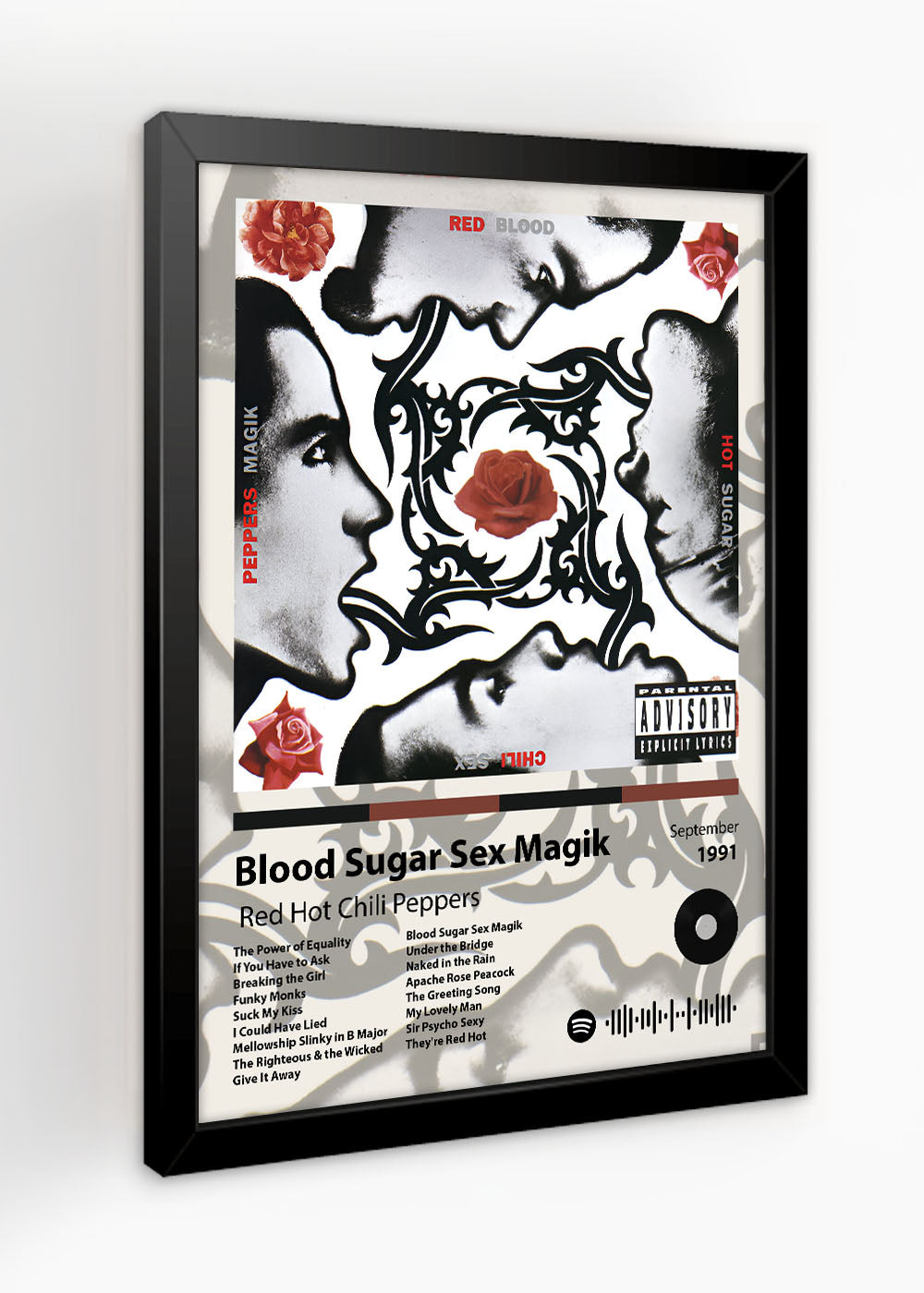 Quadro Blood Sugar Sex Magik - Red Hot Chili... - Com vidro