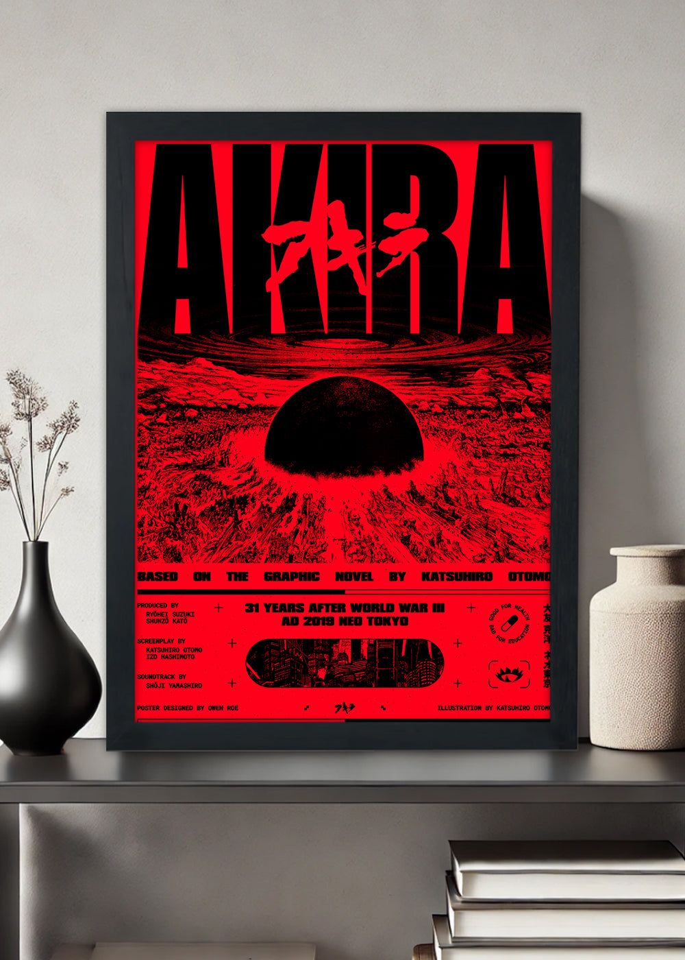 Quadro Decorativo Akira - Com vidro