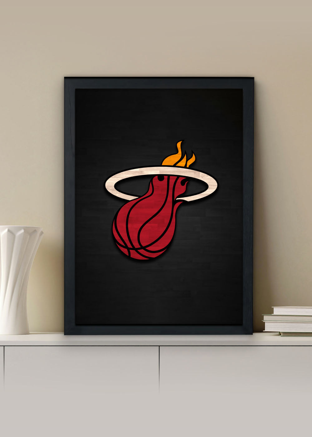 Quadro Time Miami Heat - Com vidro