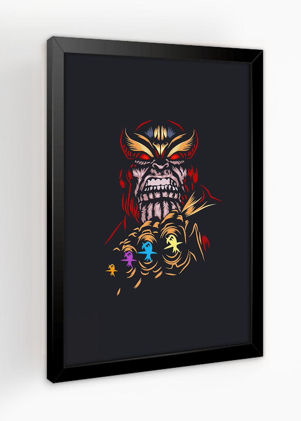 Quadro Decorativo Thanos - Marvel - Com vidro