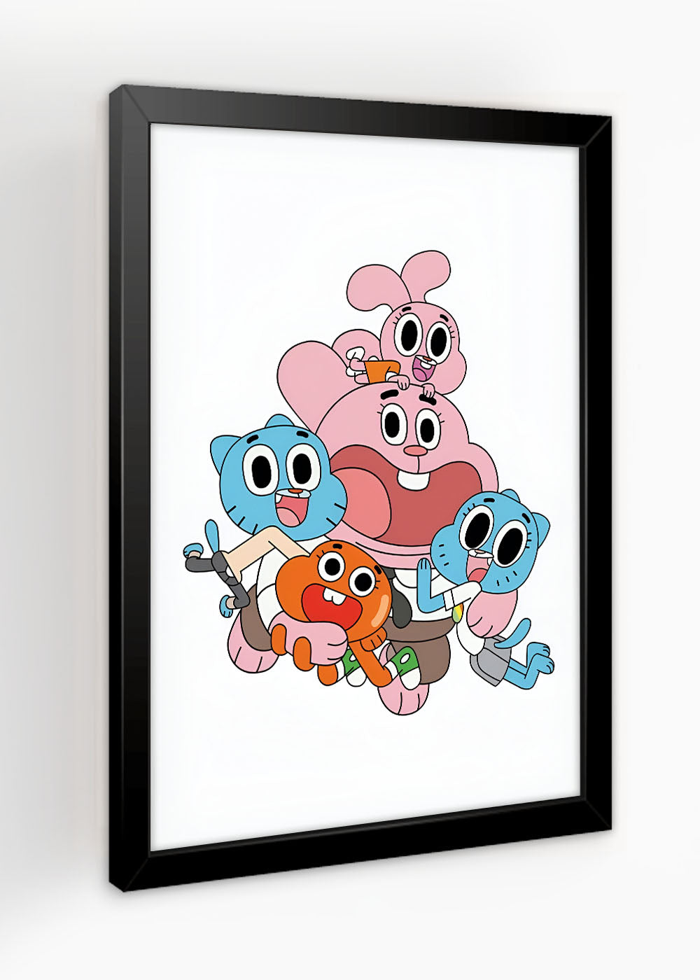 Quadro Decorativo A Familia de Gumball - Com vidro