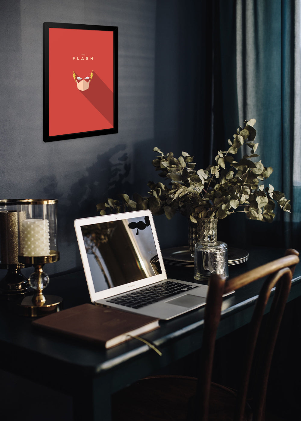 Quadro The Flash arte - Com vidro