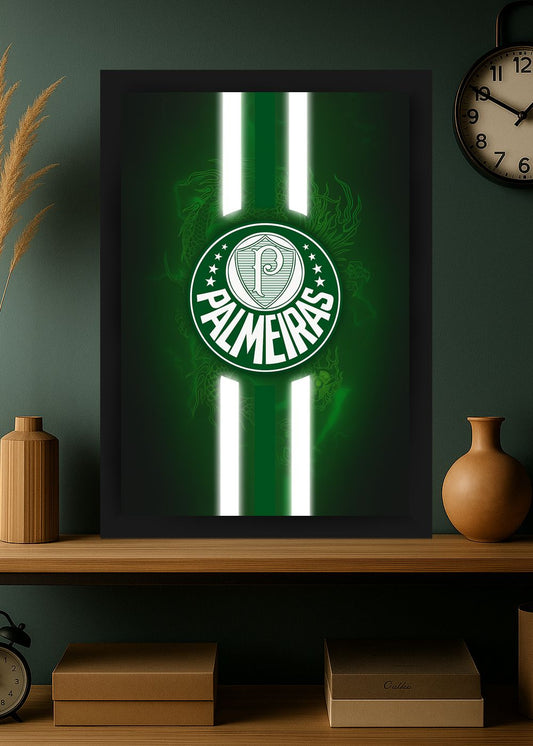 Quadro Com Vidro Palmeiras O Rei da América com Moldura