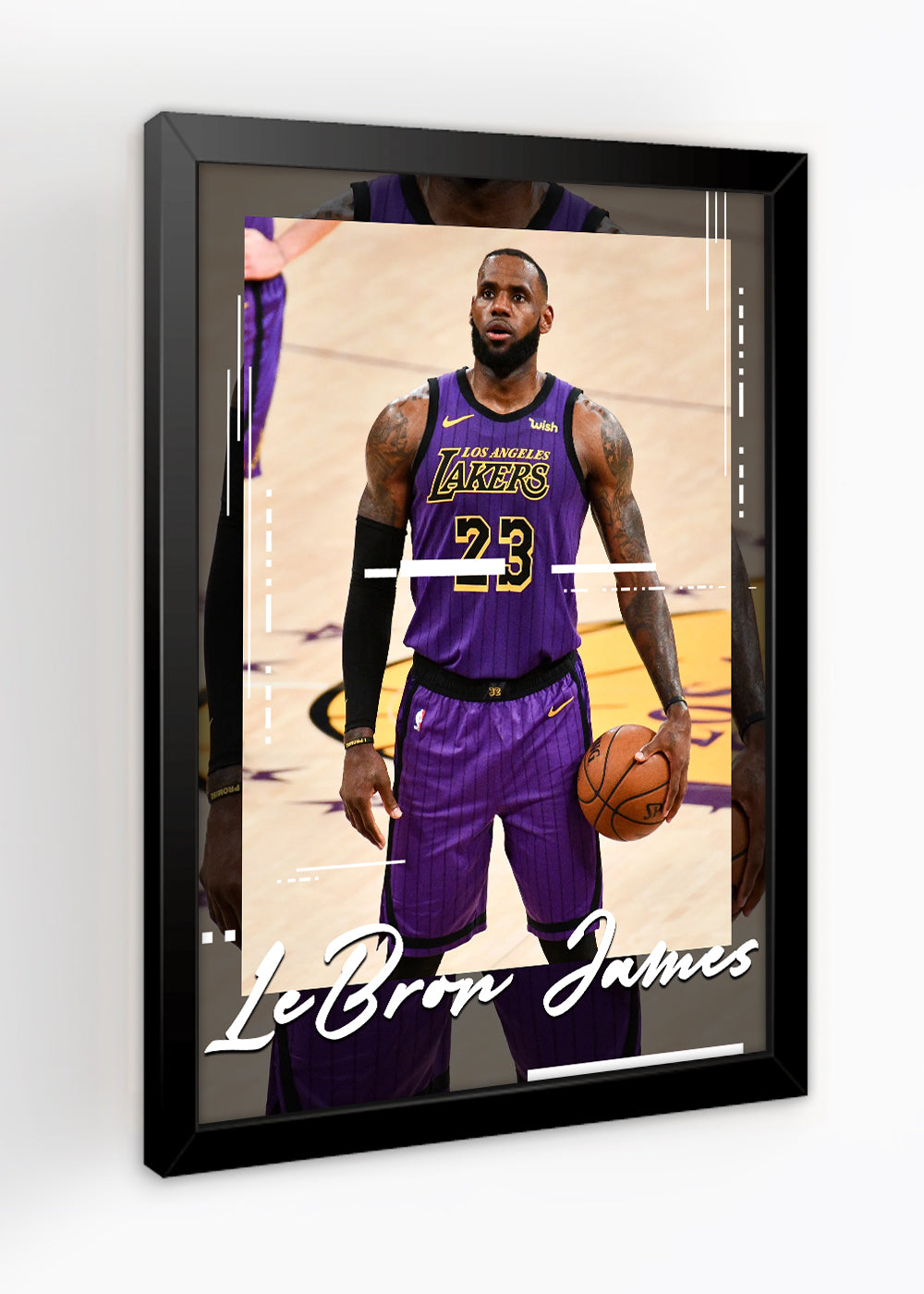 Quadro Decorativo LeBron James - Com vidro