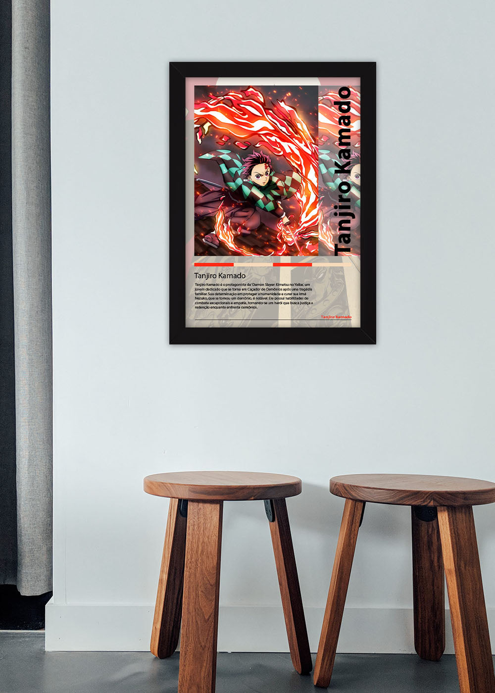 Quadro Tanjiro Kamado - Com vidro