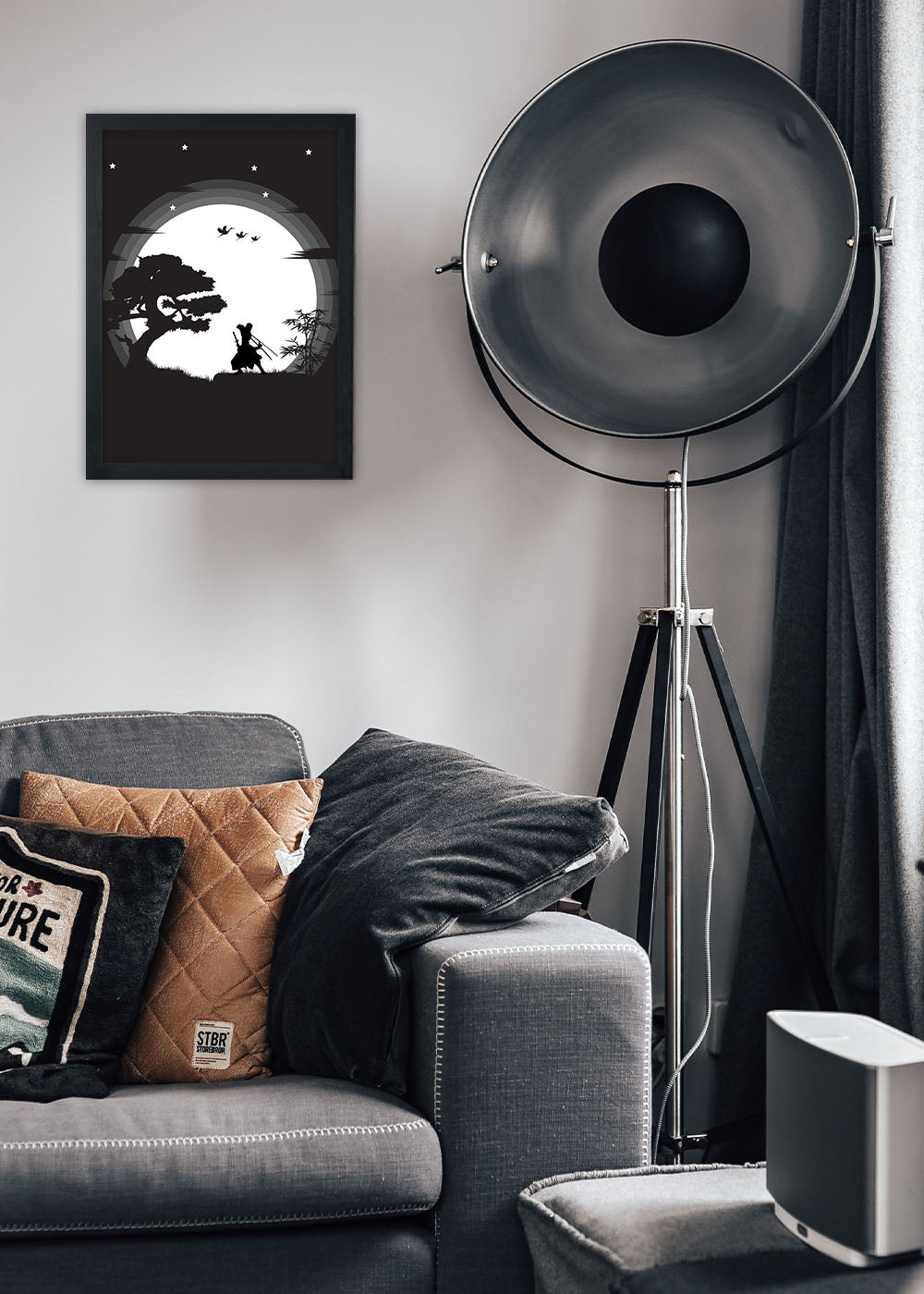 Quadro Decorativo One Piece - Zoro - Com vidro