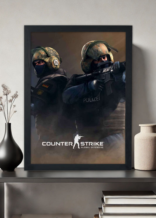 Quadro Decorativo Counter-Strike - Com vidro