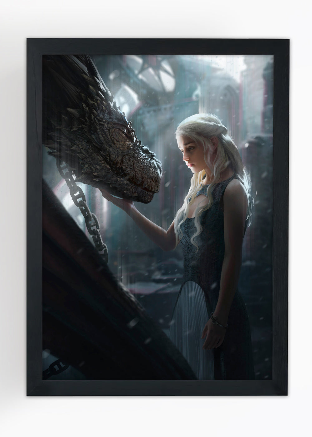 Quadro Emilia Clarke Game of Thrones - Com vidro