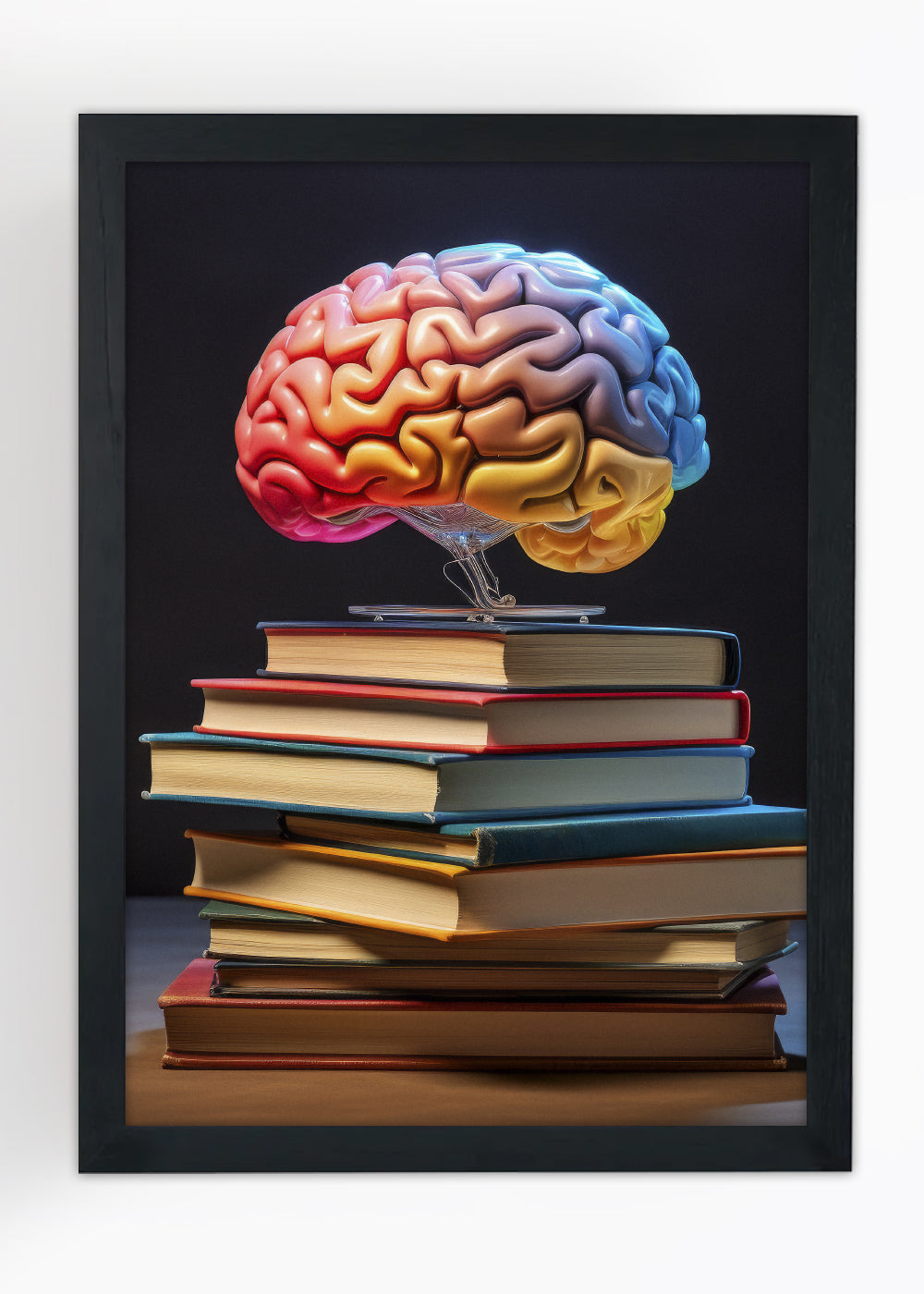 Quadro Decorativo Estudar Abstratos - Com vidro