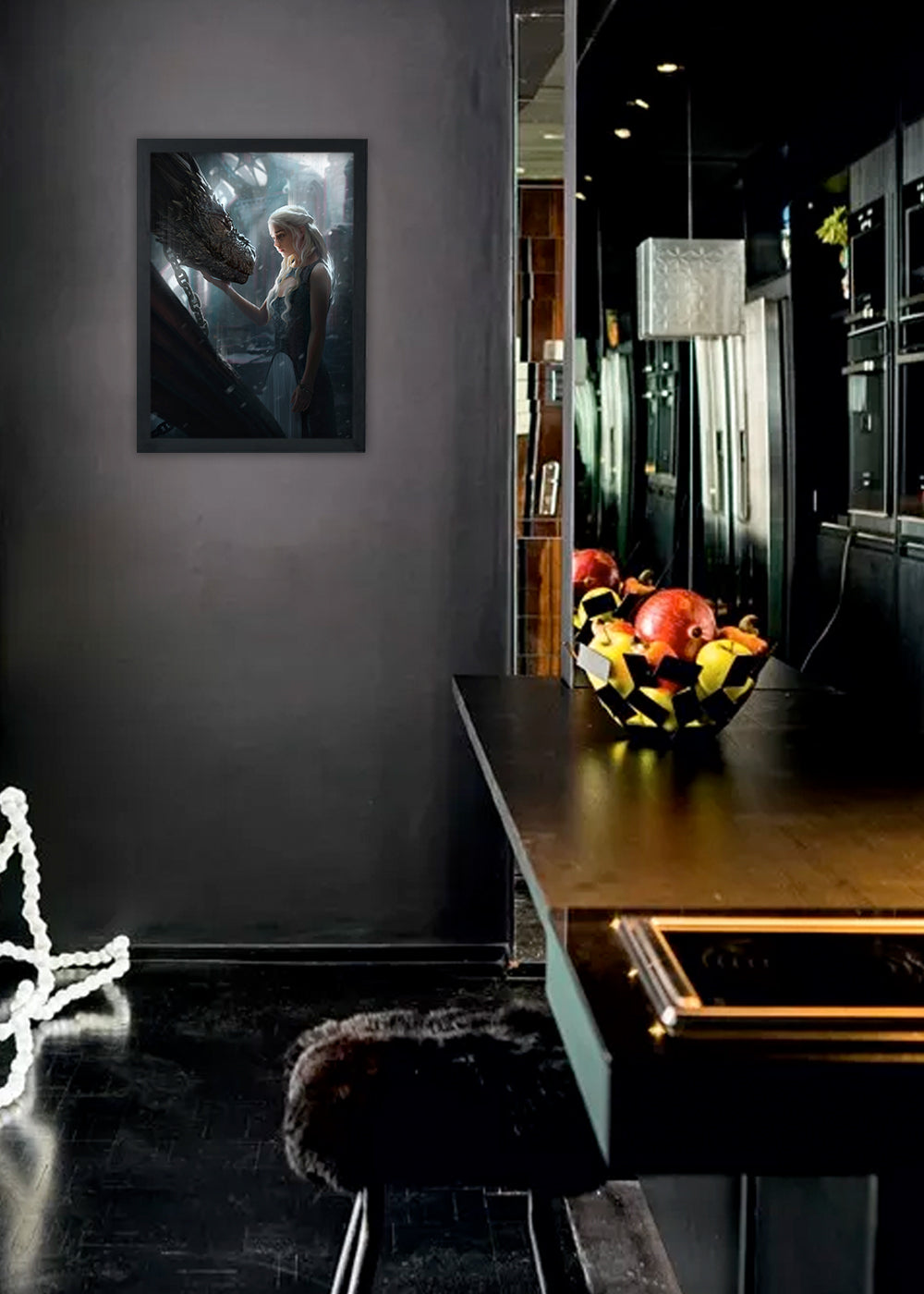 Quadro Emilia Clarke Game of Thrones - Com vidro