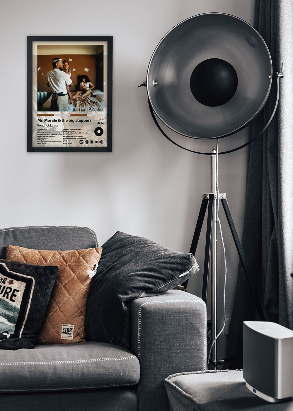 Quadro Mr. Morale & The Big.... Kendrick Lamar - Com vidro