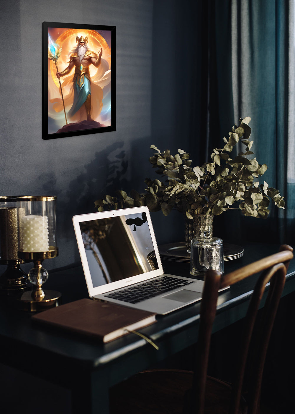 Quadro Decorativo O poder de Zeus - Com vidro