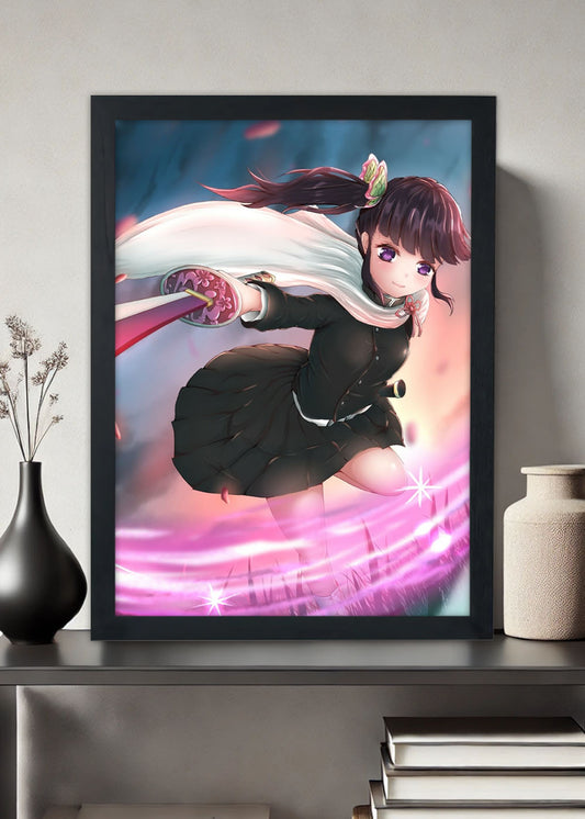 Quadro Decorativo Demon Slayer - Tsuguko - Com vidro