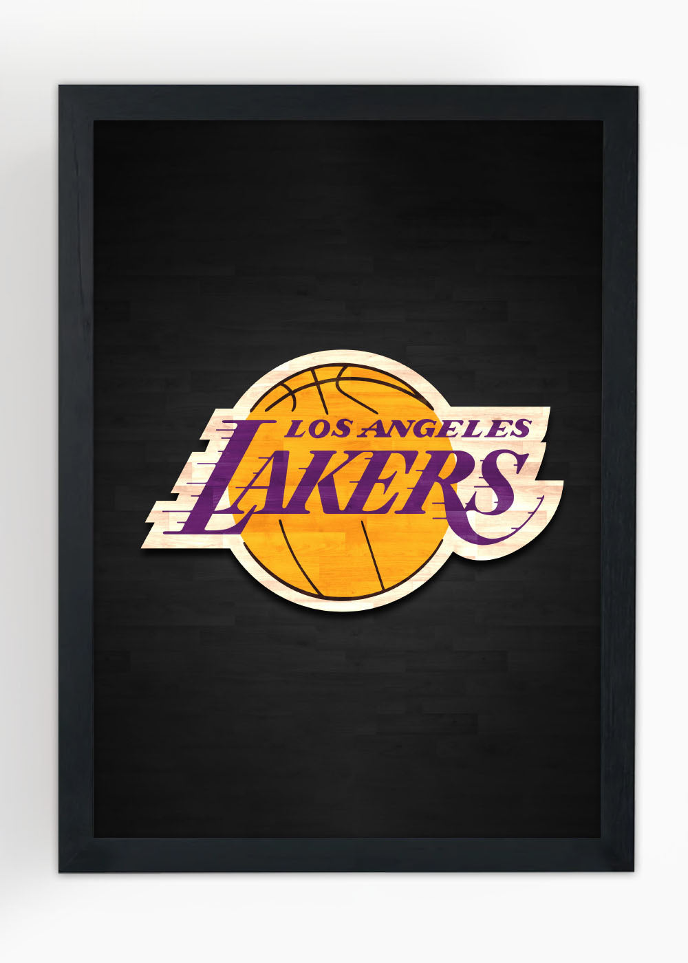 Quadro Logo Los Angeles Lakers - Com vidro