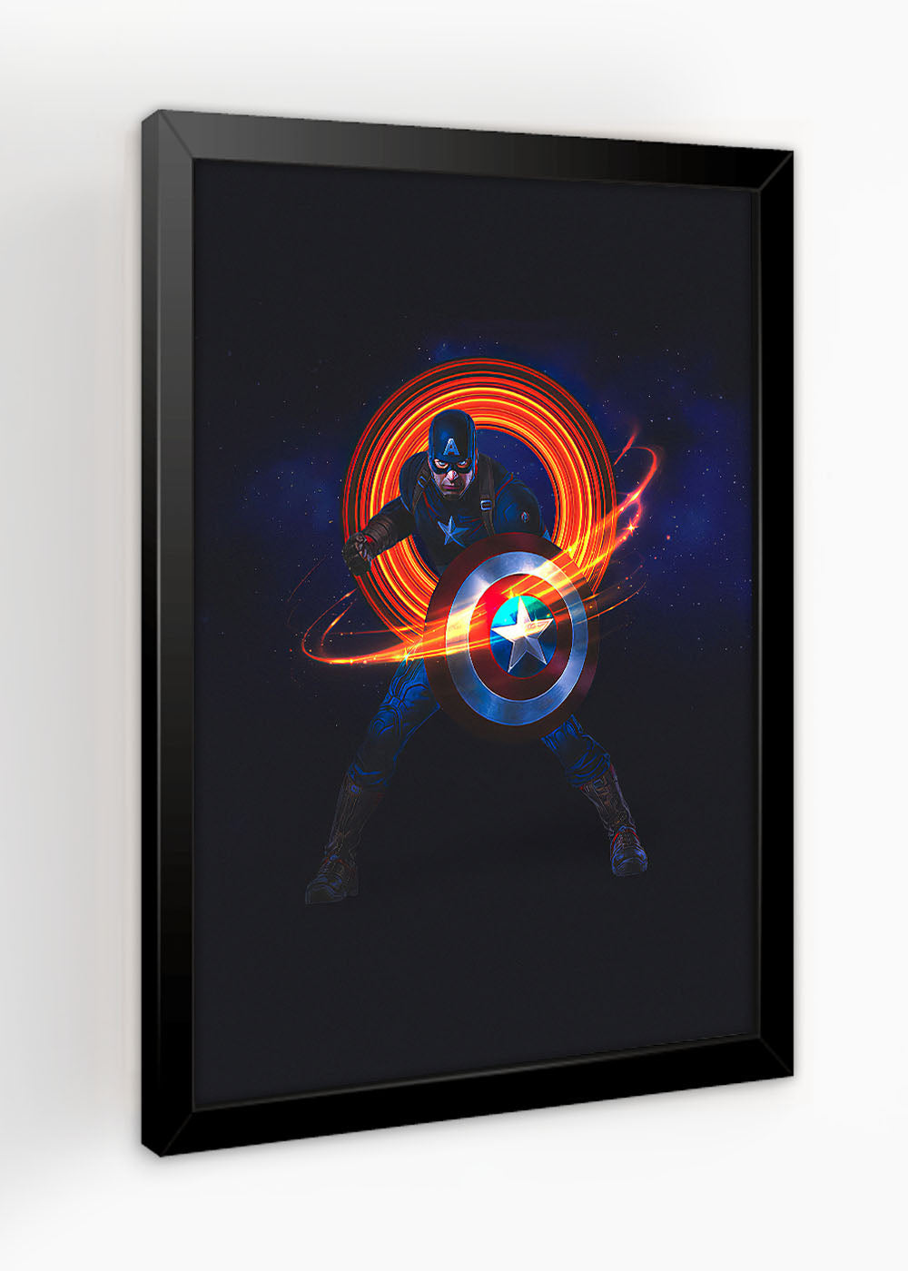 Quadro Decorativo Capitão America - Marvel - Com vidro
