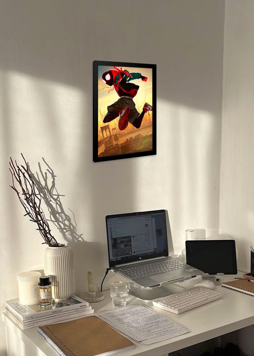 Quadro Homem-Aranha, Miles Morales - Com vidro