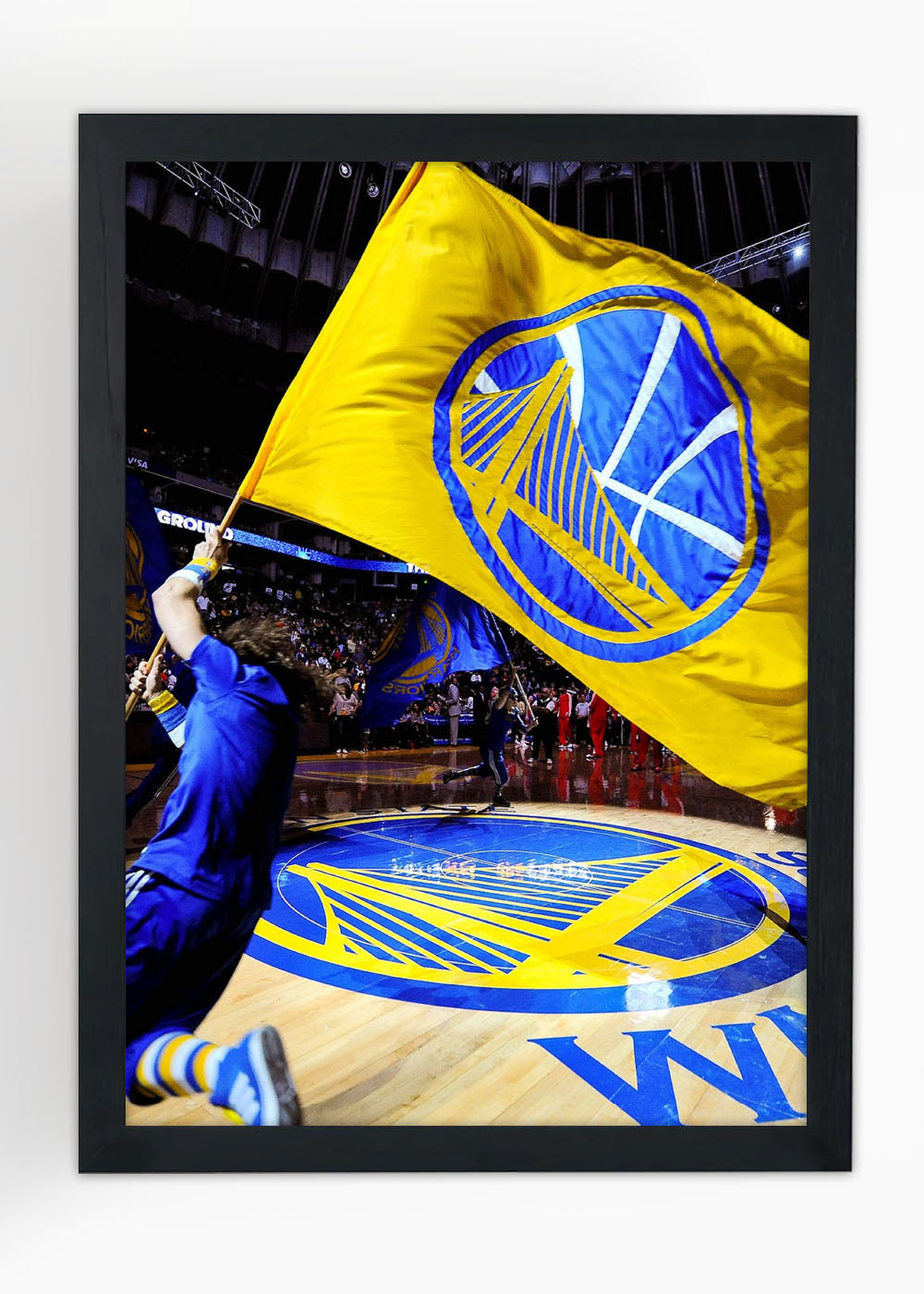 Quadro Golden State Warriors em Quadra - Com vidro
