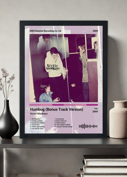 Quadro Arctic Monkeys Humbug (Bonus Tra... (Light) Com Vidro