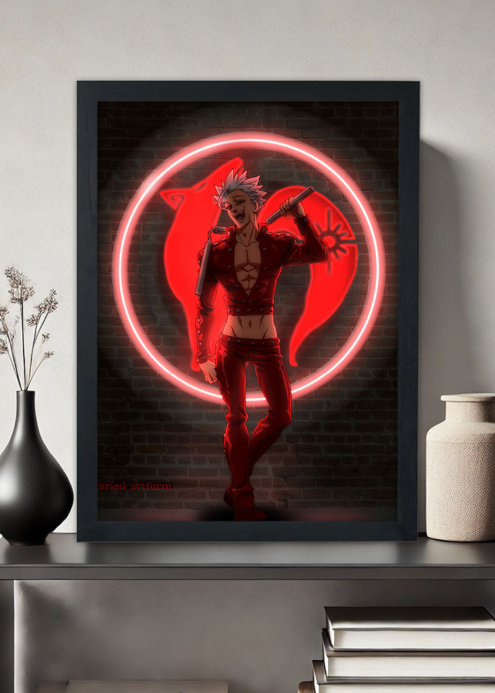 Quadro Decorativo Pecado da Ganancia - Com vidro