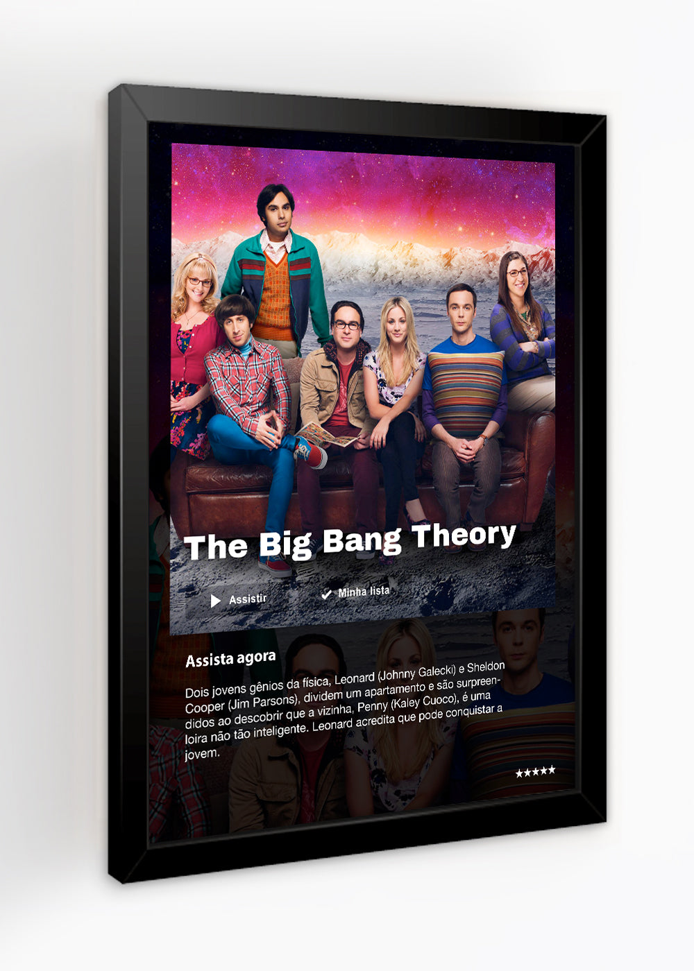 Quadro Decorativo The Big Bang Theory - Com vidro